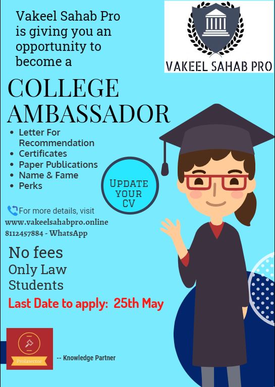 College Ambassador- Prolawctor